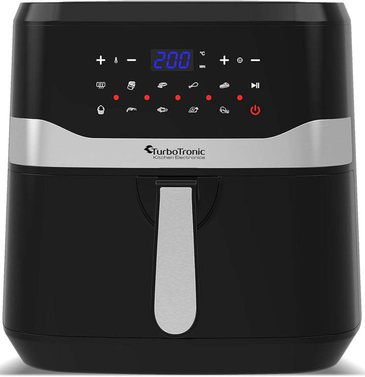 TurboTronic/digitale Heissluftfritteuse XXL / 7,5L / schwarz / 1800W, 12 Programme, digitale Heisslu
