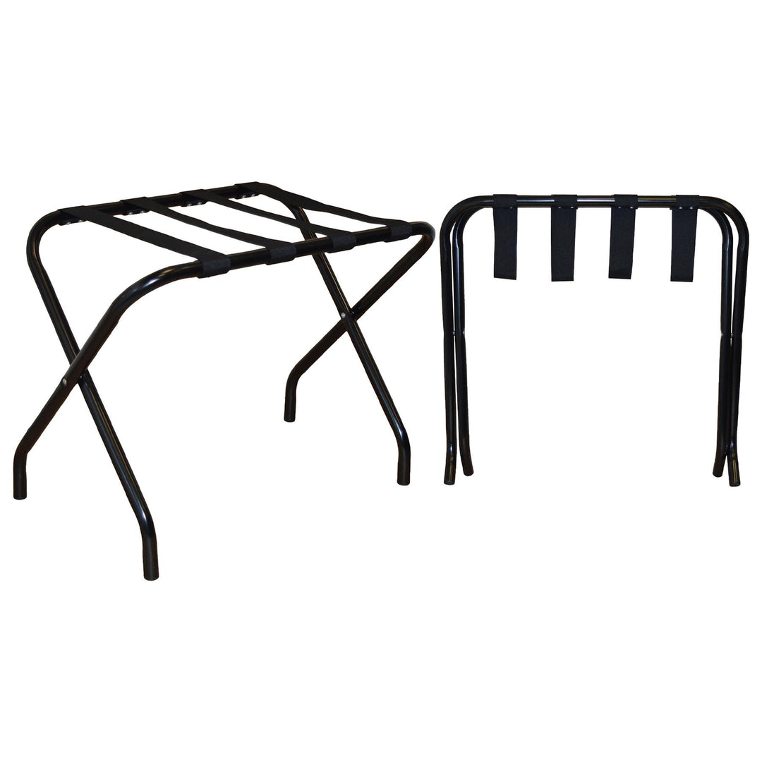 Harbour Housewares Klappverteiler Gepäckträger - Schwarz - Pack Von 2