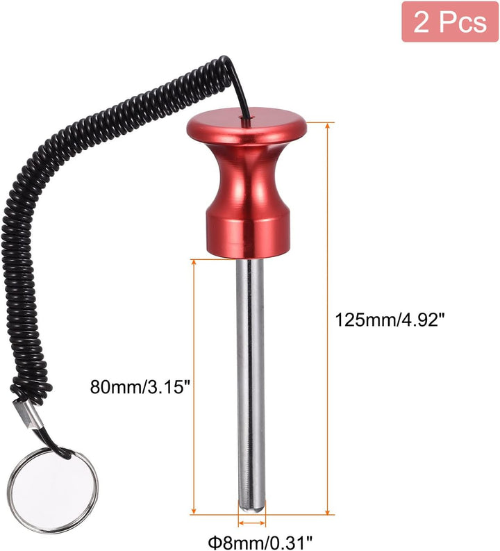 sourcing map Stück mm x mm Gewichtsstapelstift mit Zugseil Magnetisches Krafttrainingsgerät Zubehör