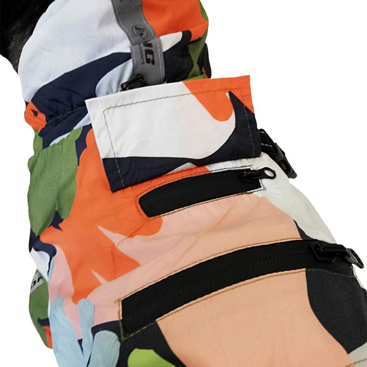 Croci Hiking Regenmantel für Hunde, tragbar, Go Harlequin, Grösse 55 cm - 381 g, 55 cm