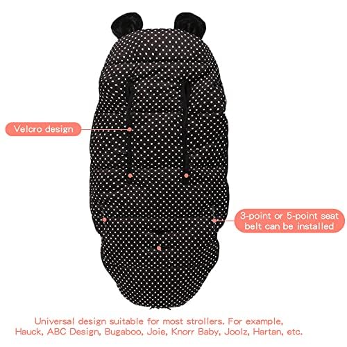 Kinderwagen Fusssack Universal Winter Warm Baby Schlafsack Outdoor Wasserdicht und Winddicht, Geeign