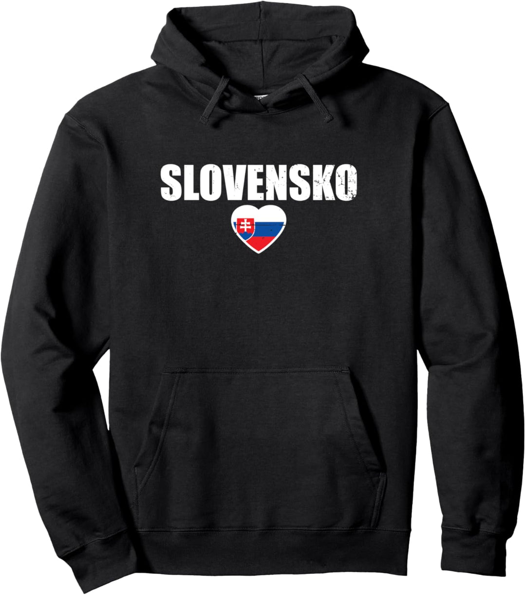 Slowakei Slovensko Herz Slowakische Flagge Slowake Pullover Hoodie