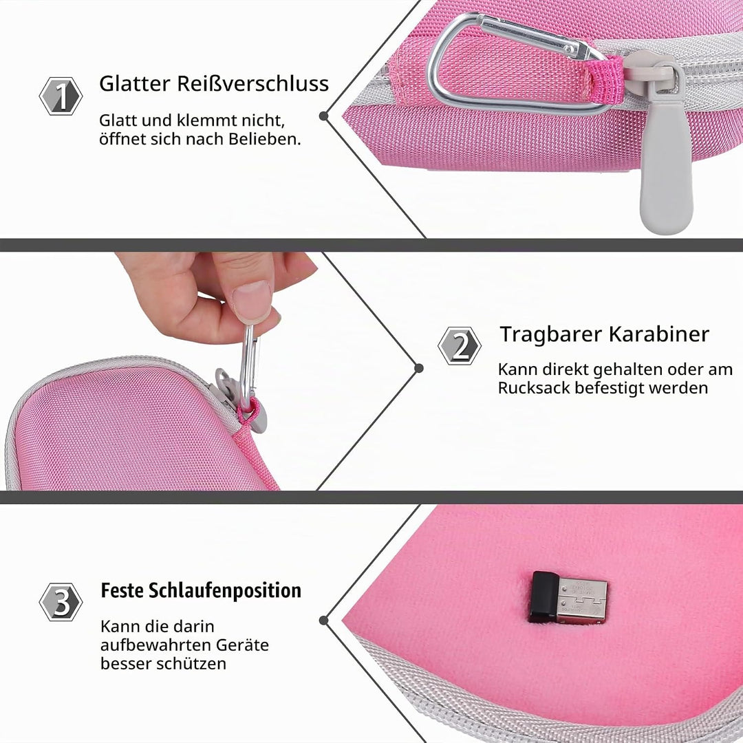 co2CREA Hart Schutz Hülle Etui Tasche für Logitech MX Master 4 /Master 3 /Master 3S Kabellose Maus,(