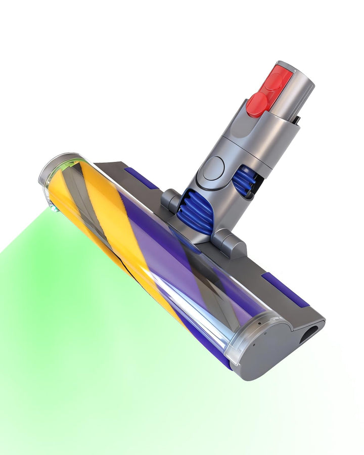 V12 Elektrische Bürste für Dyson V12 Detect Slim/V10 Slim LED-Leuchten Ersatzteile, Hartbodenaufsatz