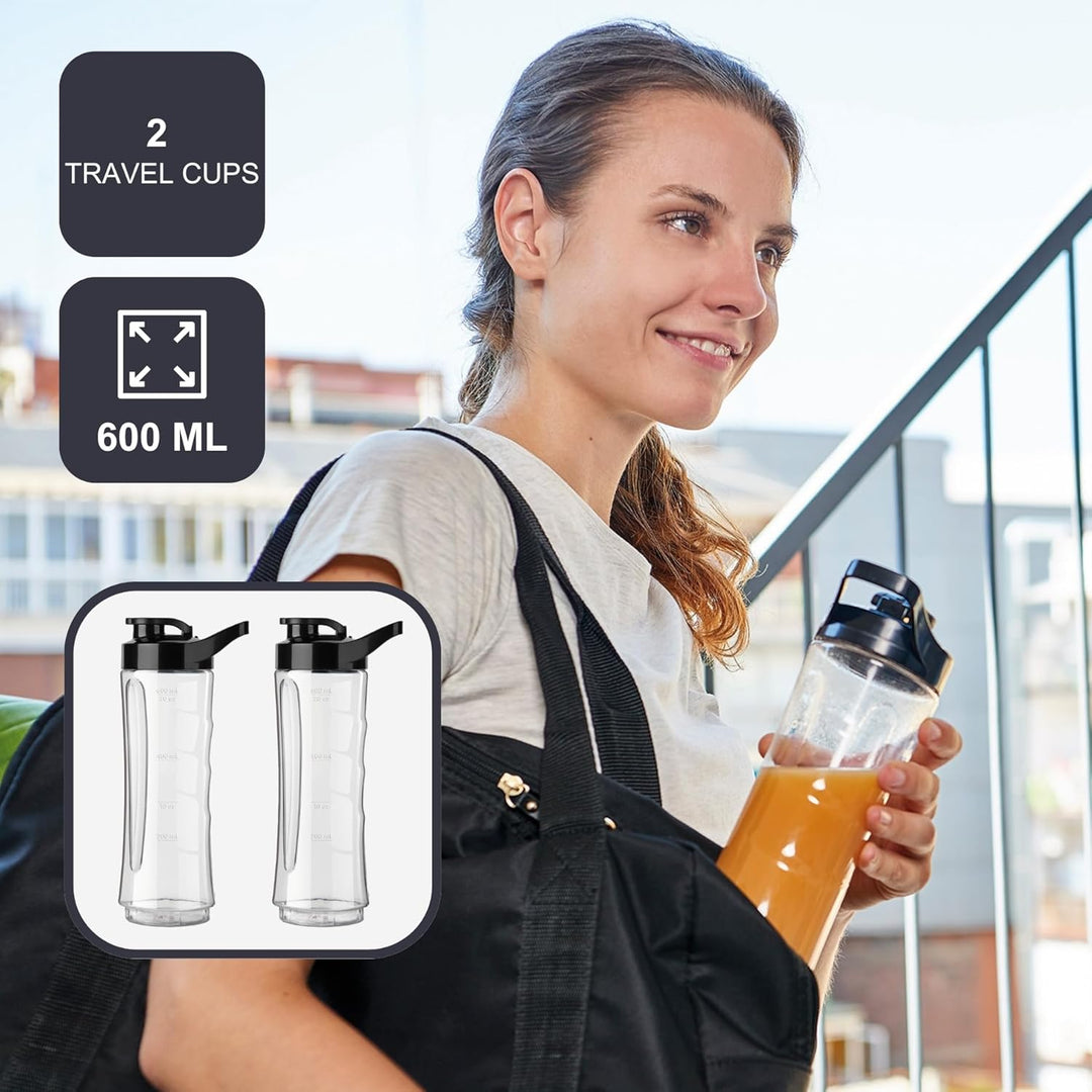 BLACK+DECKER BXJBA350E - Standmixer, Puls-Funktion, Gefäss aus Kunststoff mit 1,5 l, 4-schneidige Ed