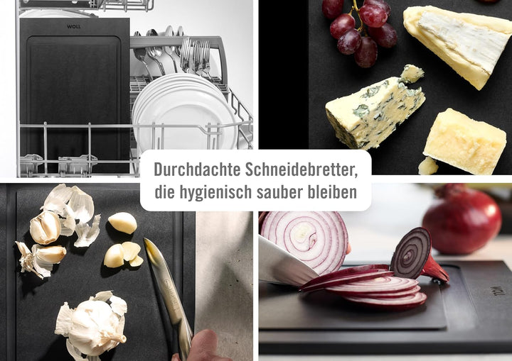 Woll Cut &amp; Serve Schneidebrett, 35 x 25 cm, 7 mm hoch, aus FSC-zertifiziertem Papierverbundstoff, BP