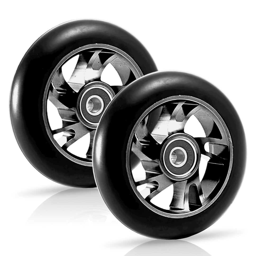 2 Stück 120MM Scooter Rollen,Scooter Inliner Räder Mit ABEC-9 Kugellager,Scooter Ersatzräder Für Rob