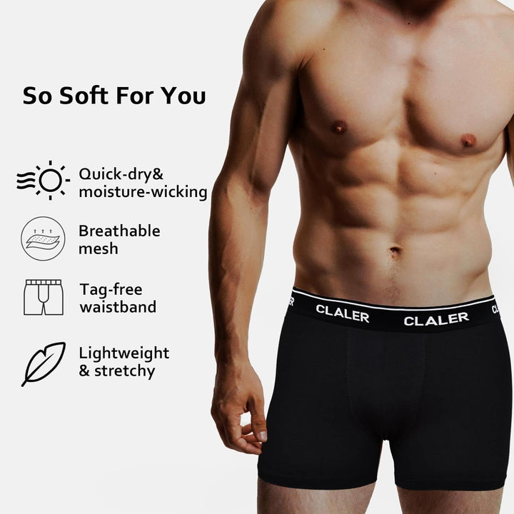 Boxershorts Herren 6er Pack Baumwolle Unterhosen Männer Retroshorts Bequeme und Atmungsaktive Men Un