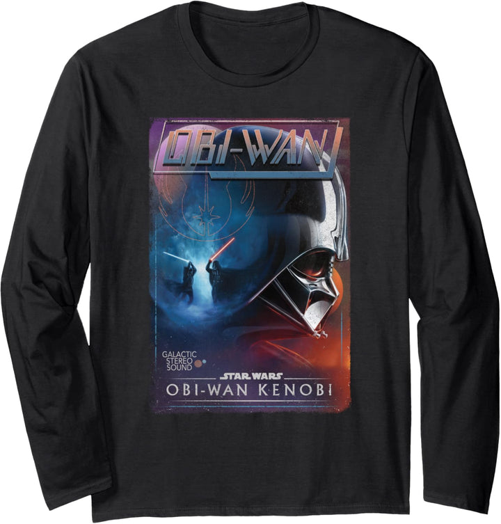 Star Wars: Obi-Wan Kenobi Darth Vader Vintage Cassette Cover Langarmshirt
