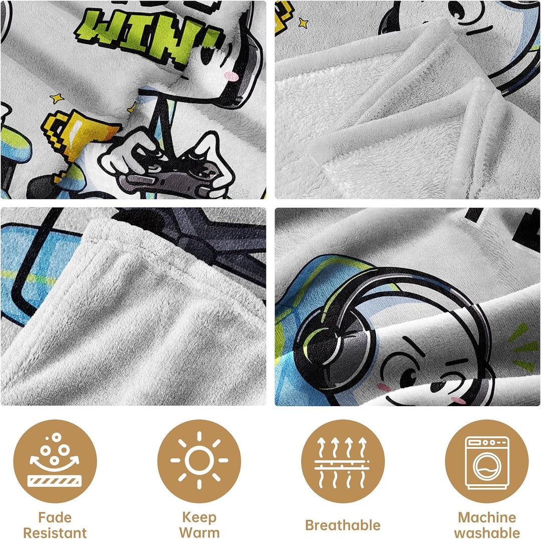 Lustige Gaming Kuscheldecke, Gamer Geschenk Mit Spruch | Bitte Nicht Stören Ich Zocke, Zocker Gesche