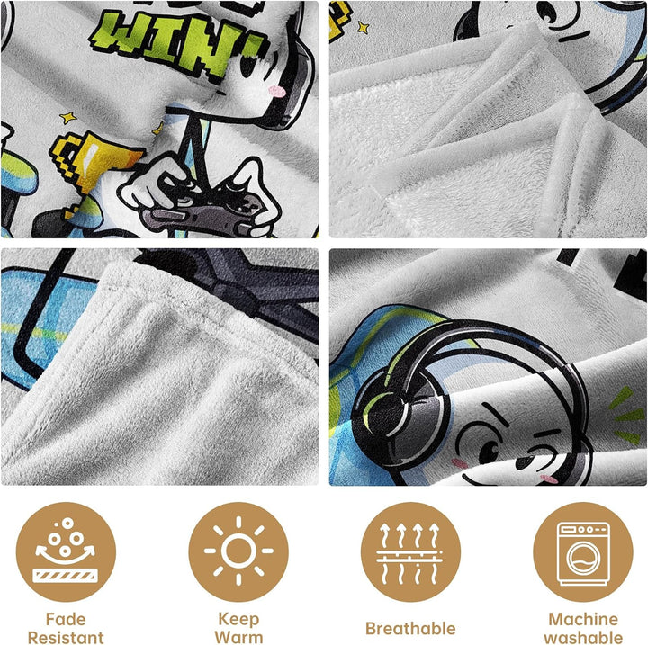 Lustige Gaming Kuscheldecke, Gamer Geschenk Mit Spruch | Bitte Nicht Stören Ich Zocke, Zocker Gesche