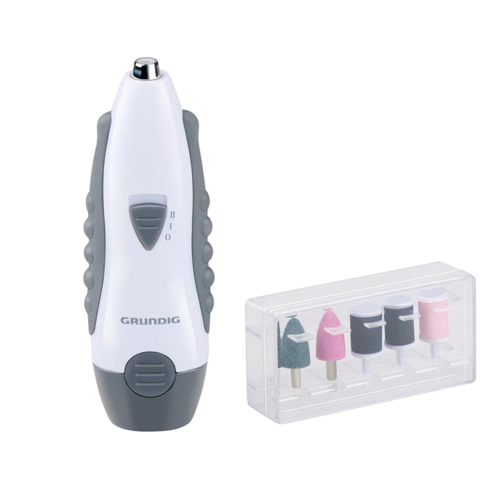 Grundig Nagelfräser 5-in-1 - Maniküre Set Elektrisch mit 5 Aufsätzen - Elektrische Nagelfeile und Na