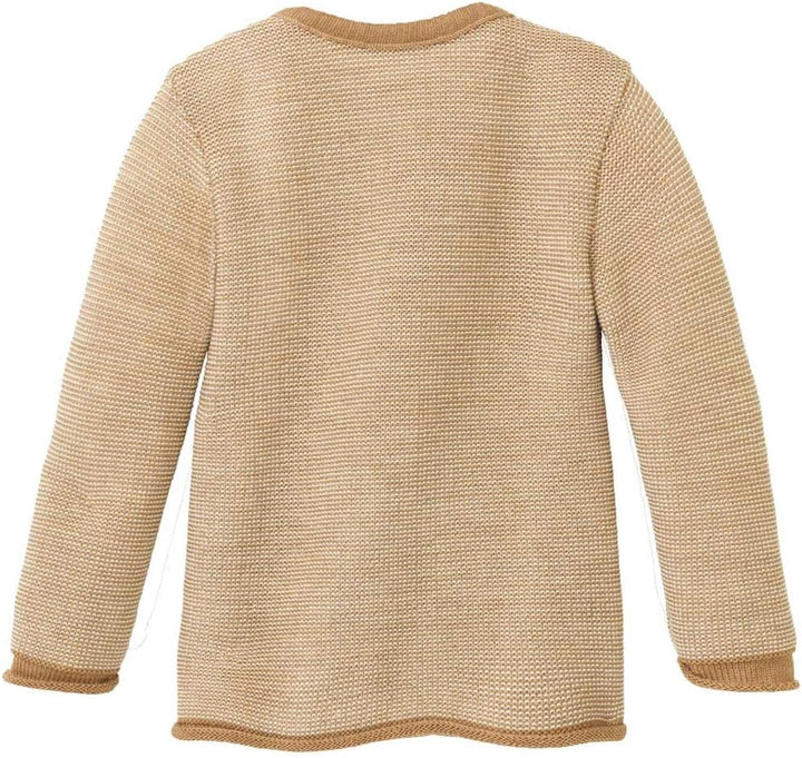 Disana MELANGE-JACKE, mit Wickelverschluss | 100% Bio-Merinowolle GOTS, IVN Best | Newborn Baby Klei