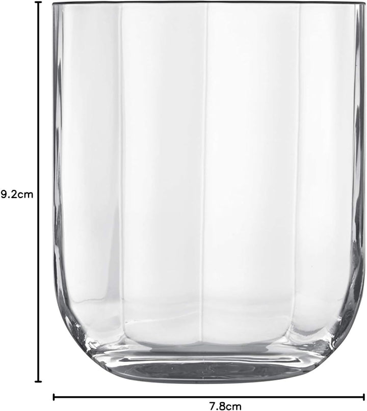 Luigi Bormioli Jazz On The Rocks/Double Old Fashion Glas, 333 ml, 4 Stück