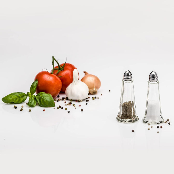 Westmark Universalstreuer-Set, 2-tlg., Fassungsvermögen: je 40 ml, Glas/Rostfreier Edelstahl, New Yo