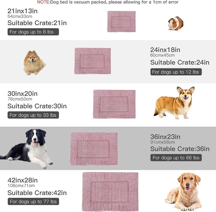 BVAGSS Orthopädisches Hundebett, Waschbar Hundekissen flauschig Hundematte, Umkehrbar Weiche und War