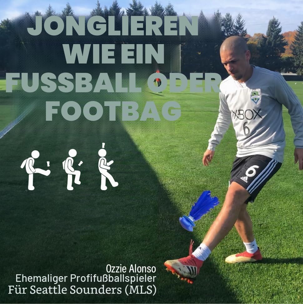 Kickit Der originale Birdie-Fussballtrainer, zum Spielen im Freien, drinnen oder im Hinterhof, am St