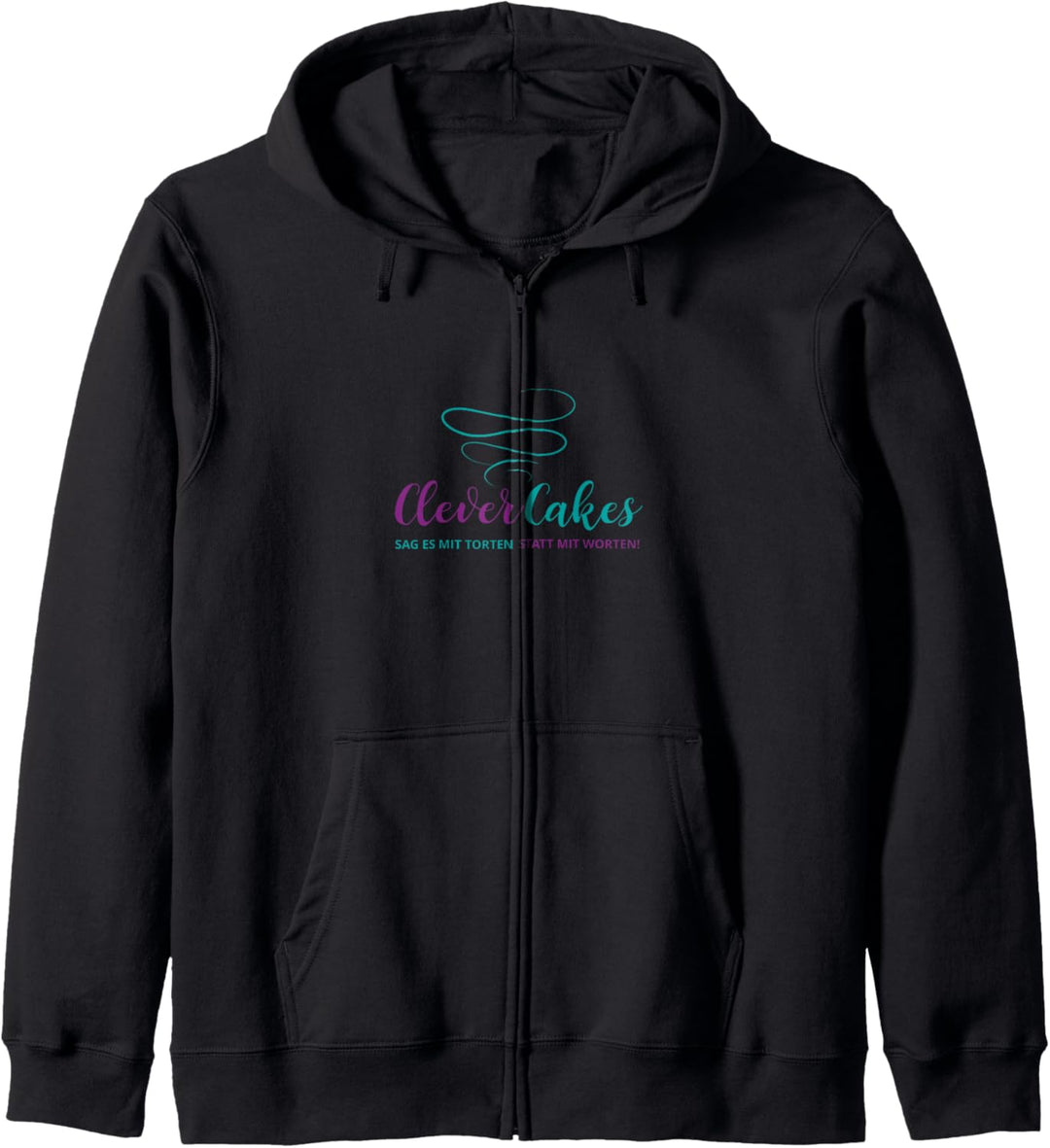 Clever Cakes sag es mit Torten, statt mit Worten! Kapuzenjacke