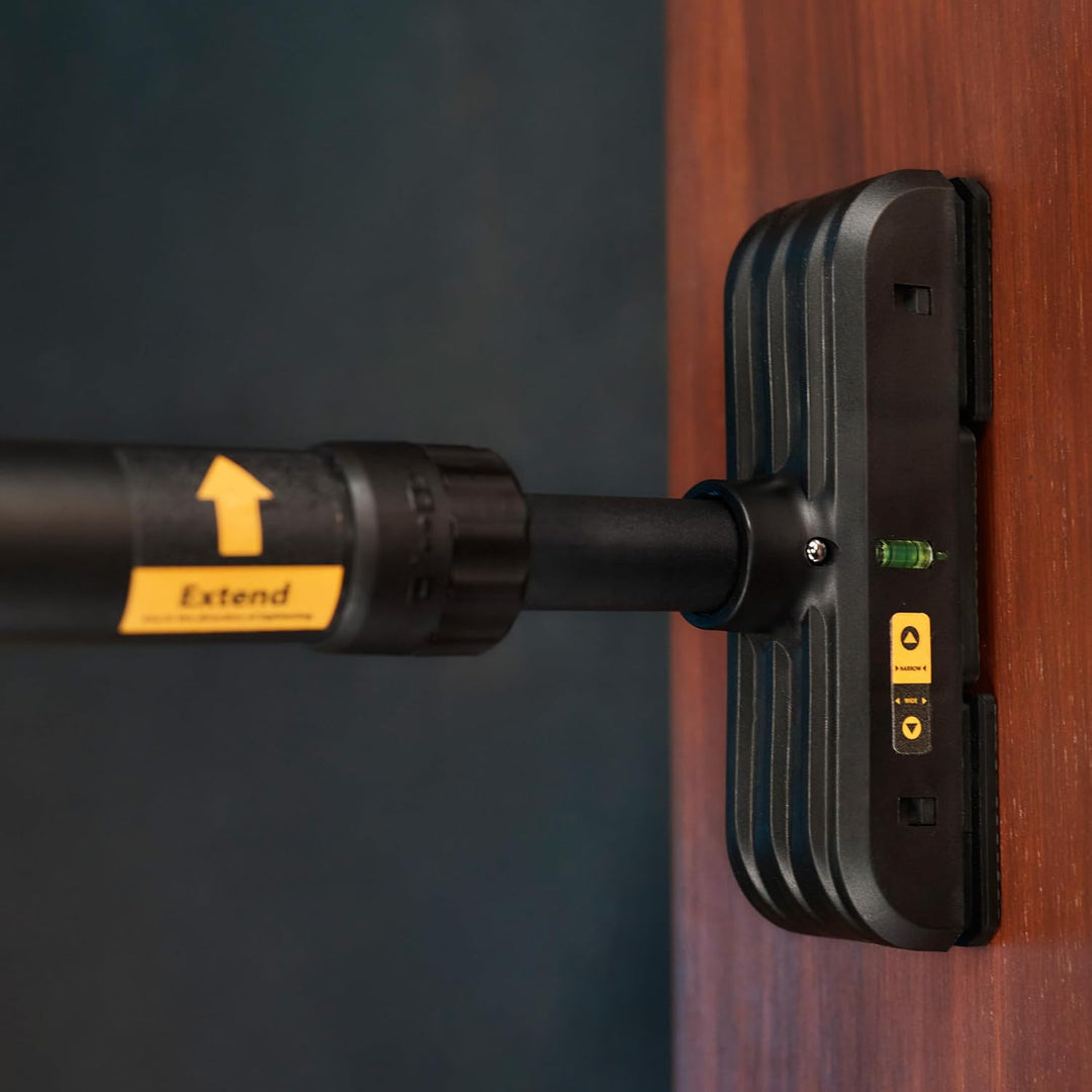 TREX SPORT Klimmzugstange für Türrahmen TX-020PB | Pull Up Bar Türreck mit Wasserwaage, verstellbar