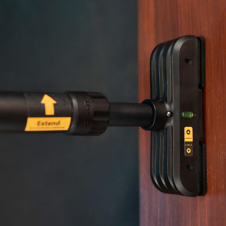 TREX SPORT Klimmzugstange für Türrahmen TX-020PB | Pull Up Bar Türreck mit Wasserwaage, verstellbar