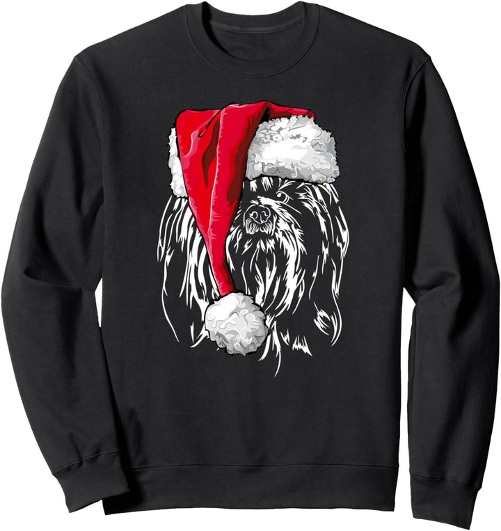 Lustiger Shih Tzu Weihnachtsmann Santa Weihnachten Hunde Sweatshirt