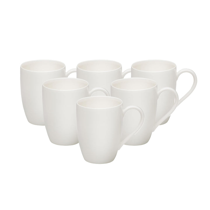 vivo by Villeroy &amp; Boch – Basic White Tassen Set, 6 Personen, spülmaschinenfest, 260ml, Kaffeebecher
