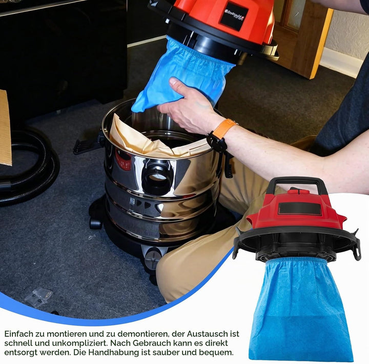 Staubsauger Textilfilter Schmutzfangsack für Einhell - Filter für Einhell TE-VC 36/25 Li TC-VC 1820