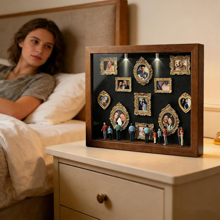 Mini-Museumsrahmen mit Licht | DIY Mini-Museen-Silhouetten-Box | Museum of Us Box | Schattenboxen-Ra