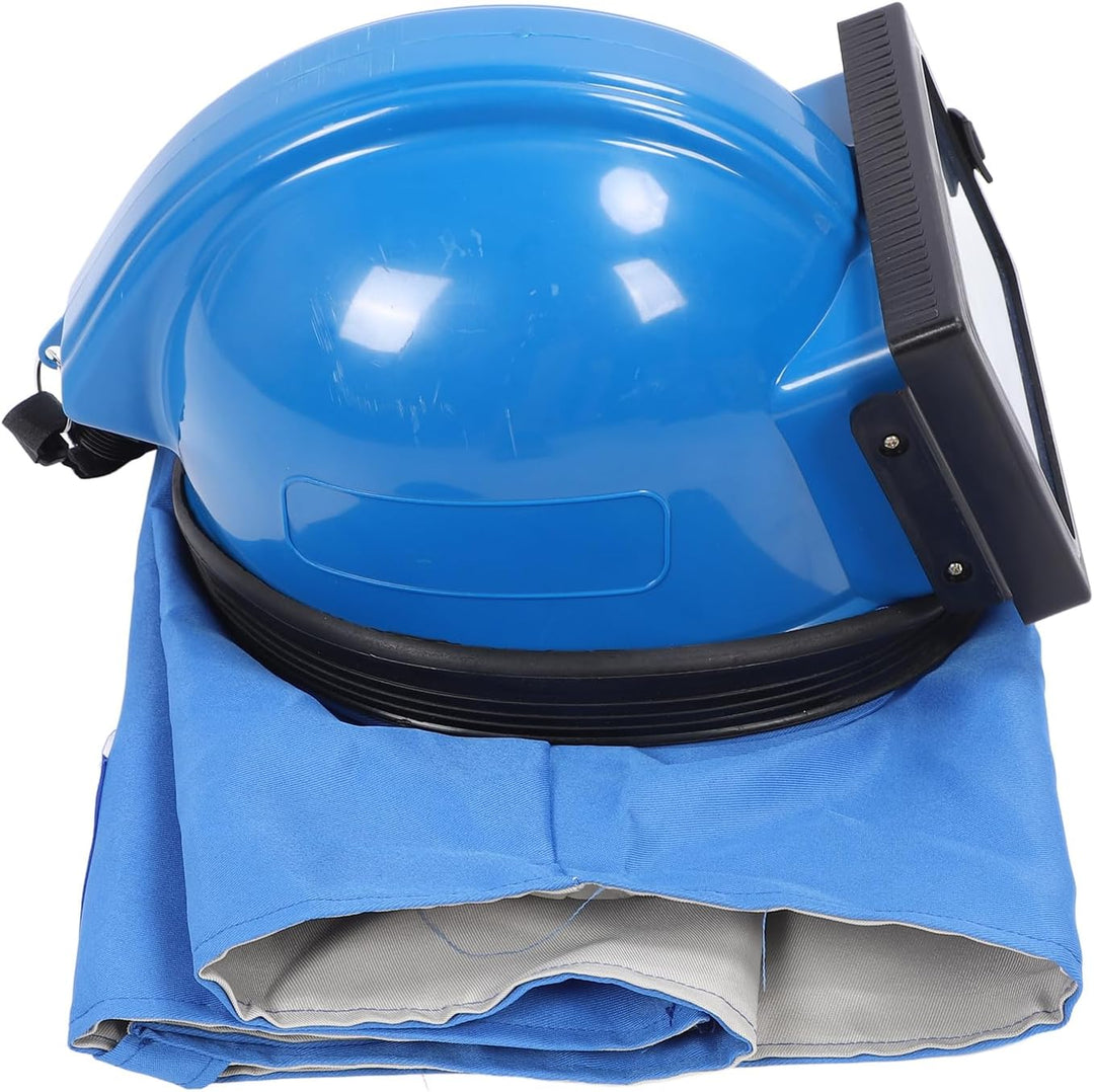 Sandstrahler-Helm mit Doppellagiger Linse, Verstellbare Luftstromkanäle Zum Sandstrahlen, Malen, Sch