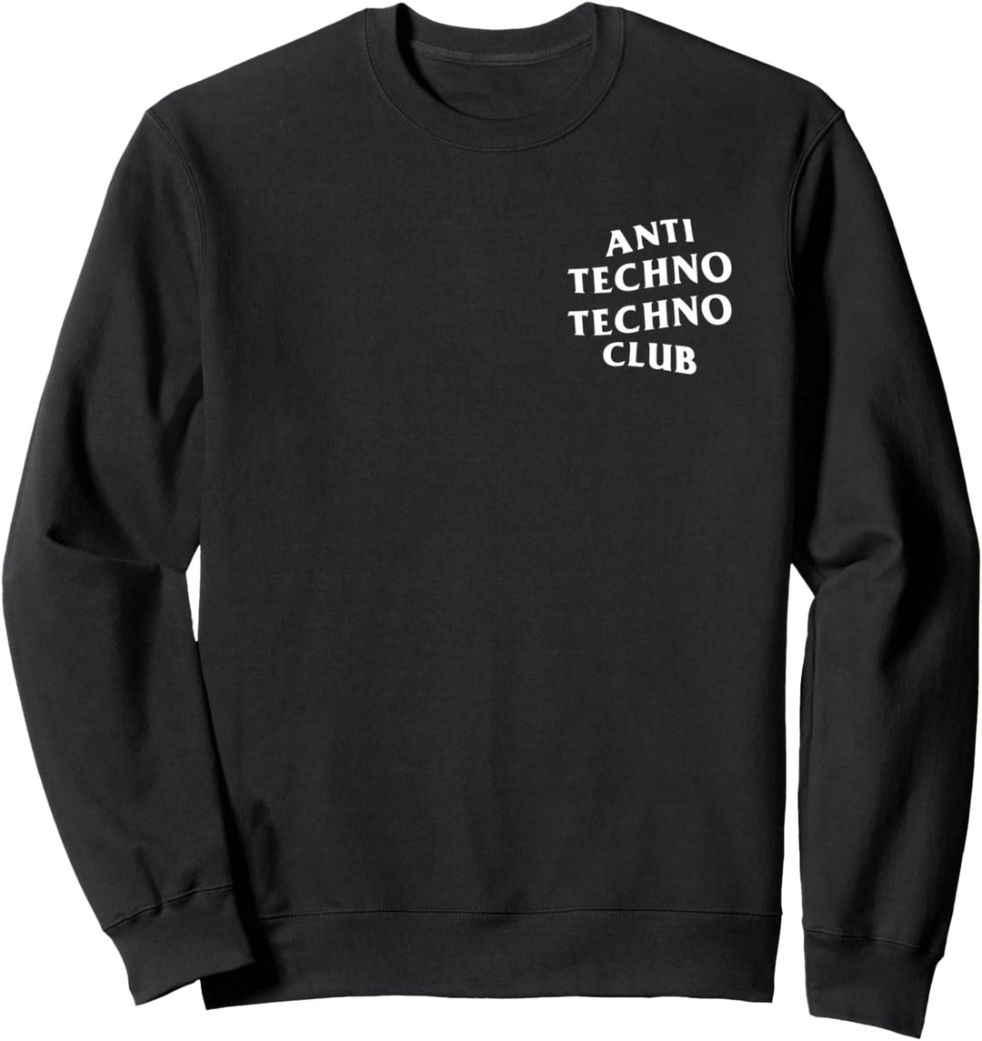 Anti Techno Techno Club: White Logo Sweatshirt