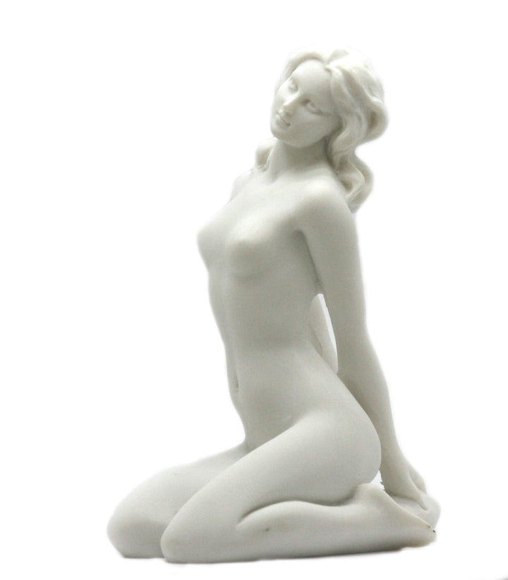 Akt Nackte Frau, Sexy, Weibliche, Erotische Kunst, Alabasterfigur, Statue, Skulptur 20 cm