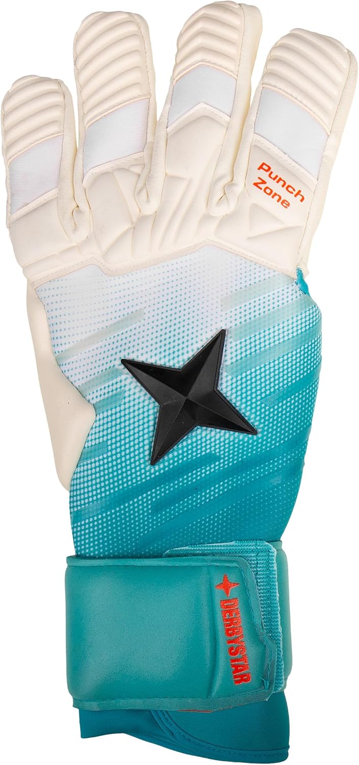 Derbystar Herren Aqua V23 Handschuhe 9 Weiss Türkis Schwarz, 9 Weiss Türkis Schwarz