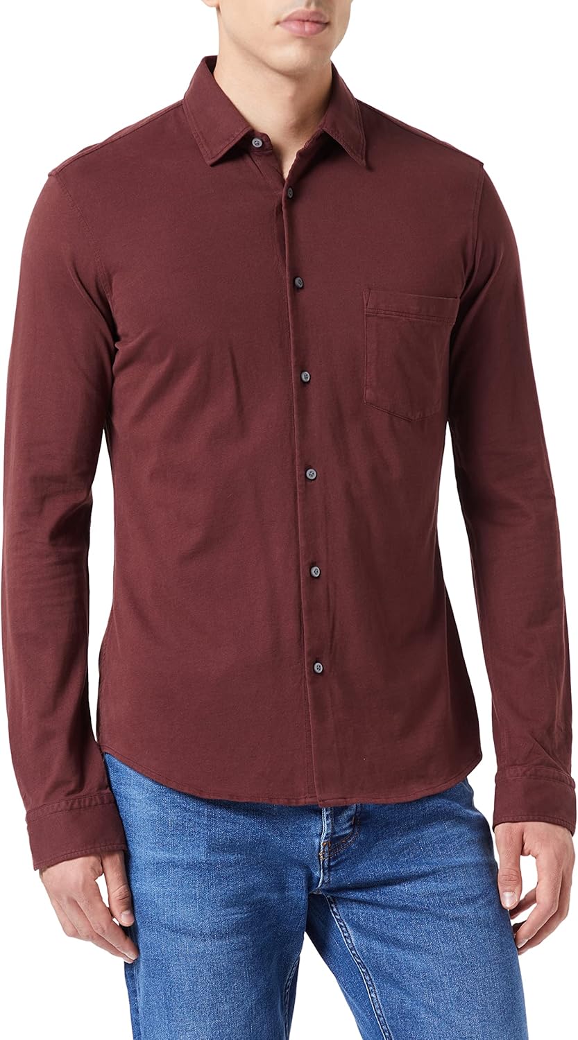 BOSS Herren Shirt 3XL Dark Red, 3XL Dark Red