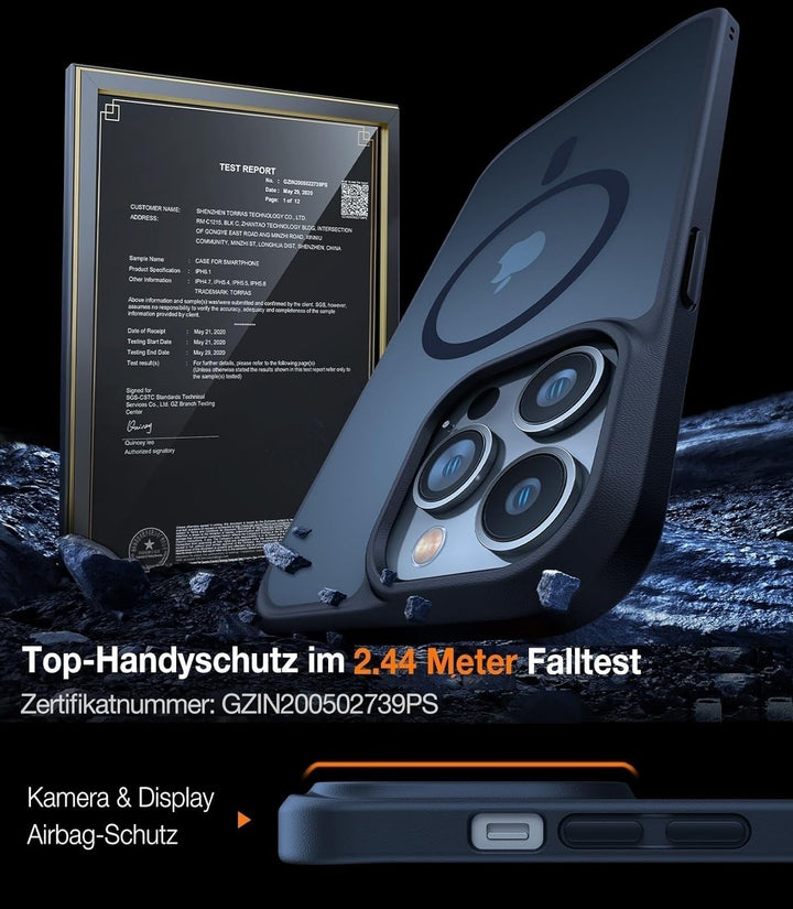 TORRAS für iPhone 14 Pro Max Hülle für MagsaSafe Nr.1 Magnetstärke＋Militärschutz Handyhülle iPhone 1
