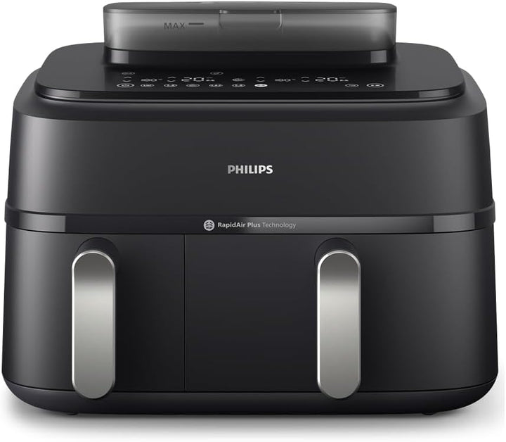 Philips Steam Airfryer 5000 Series Dual Basket Heissluftfritteuse mit Dampfgar-Funktion & 2 Körben –