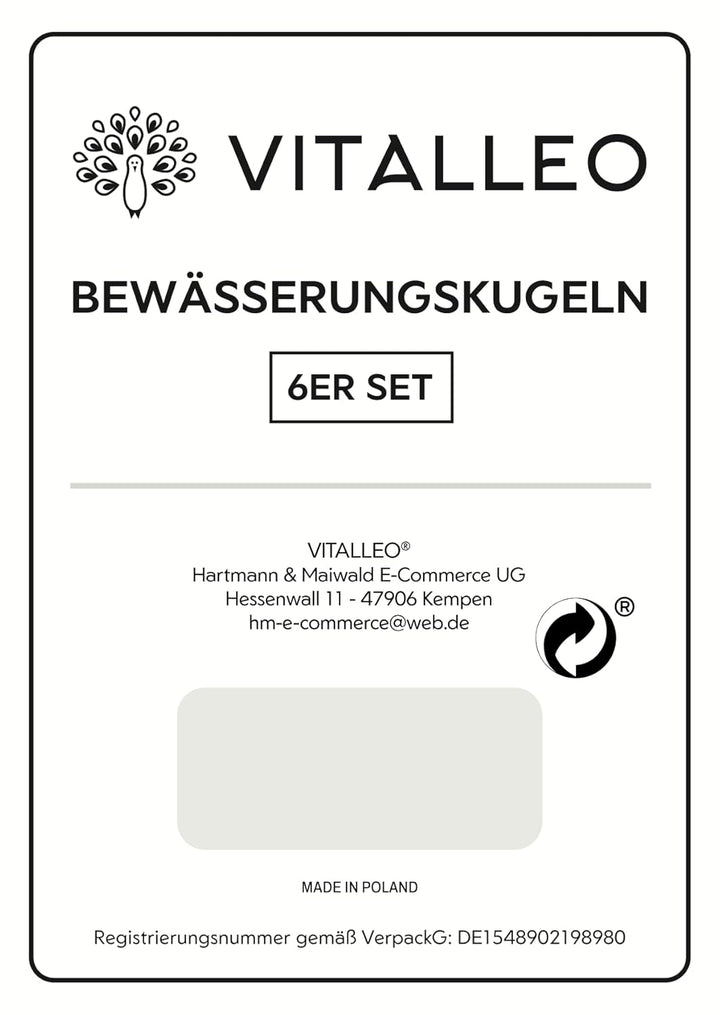 Bewässerungskugeln - XL (400 ml) - automatische Pflanzen Bewässerung - Wasserspender Pflanzen - Tonk