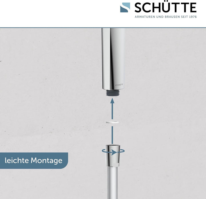 SCHÜTTE Handbrause SAMOA RAIN | Samtstrahl-Technologie | Duschkopf mit über 300 Düsen | 3 einstellba