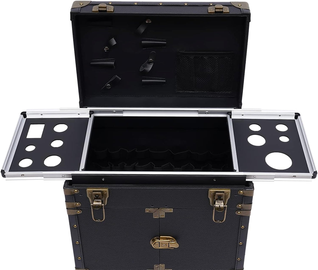 Kosmetikkoffer Trolley, Gross Make Up Koffer Mit Passwortsperre, 39 * 26 * 82cm Profi Friseurkoffer,