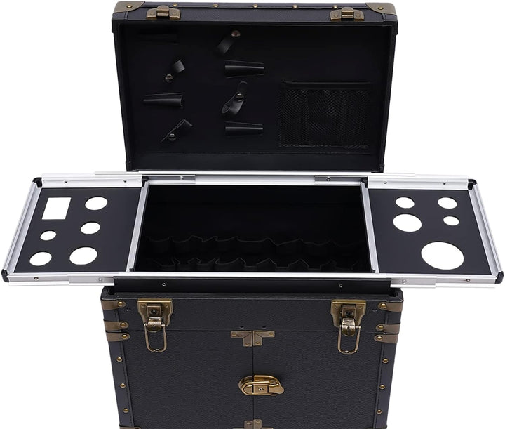 Kosmetikkoffer Trolley, Gross Make Up Koffer Mit Passwortsperre, 39 * 26 * 82cm Profi Friseurkoffer,