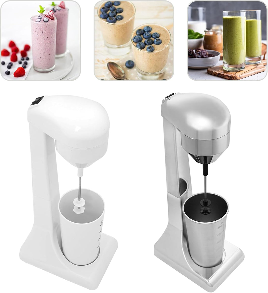 Shaker Elektrisch 100W Drink Mixer 500 ml Becher Frappe Mixer Milchshakes Maschine Zwei Gänge Standm