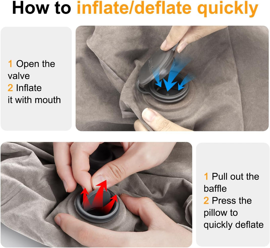 Maliton Fussstütze Flugzeug，Aufblasbare Fussstütze Kissen für Reisen Auto & Zuhause & Büro, Höhenver