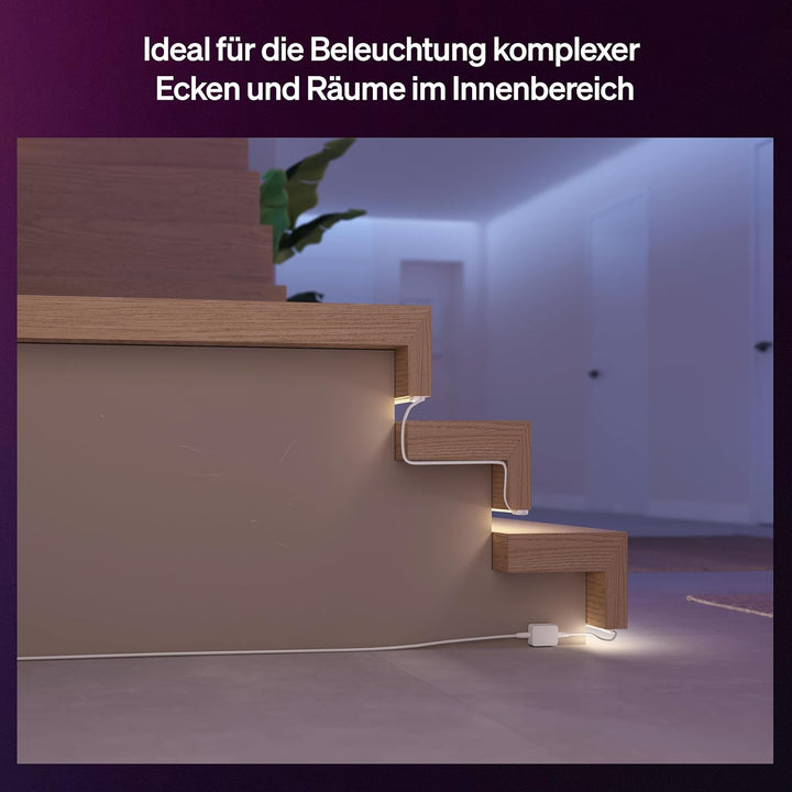 Hue Flux Flexibler Stecker für LED-Lightstrip, 50 cm, Zubehör, Flexible Innenbeleuchtung, Perfekter