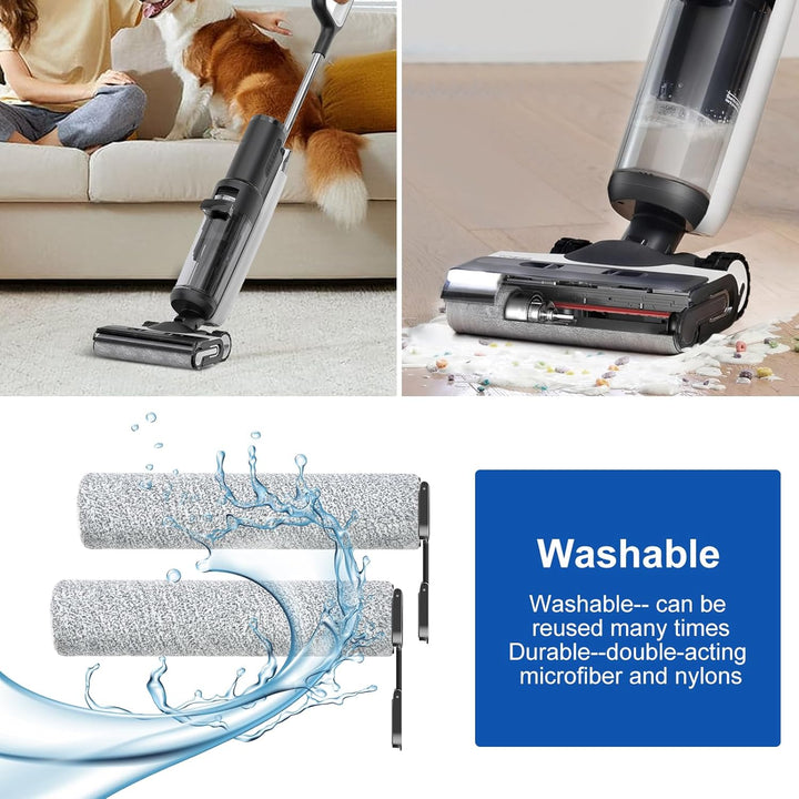 Fixbetter Ersatzbürstenrolle und HEPA-Filter Zubehör für Tineco FLOOR ONE S7 Combo / S7 Flashdry/SWI