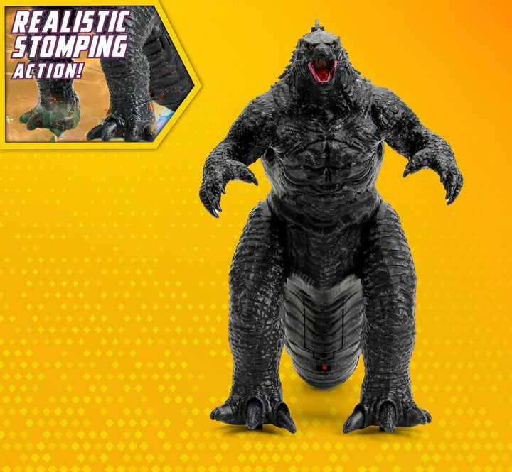 Jada Toys Godzilla Heat-Ray Breath RC Echse ferngesteuert (63 cm) mit Wasserdampf-Hitzestrahl & Soun