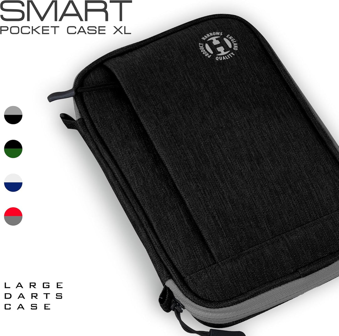 Harrows Smart Case Darttasche & Dart-Etui für 3 oder 6 Darts | Robustes Eva-Case mit Stoff-Finish |