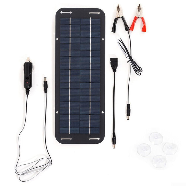Solar-Batterie-Ladegerät, 30 W, Solarpanel, 12 V, Erhaltungsladegerät, Batterie-Ladegerät-Set, Maint