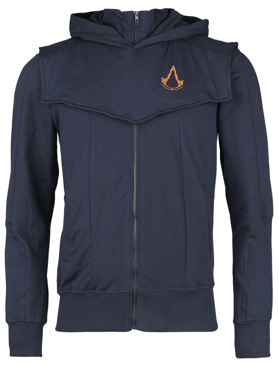 Assassin's Creed Mirage - Hero Männer Kapuzenpullover blau Fan-Merch, Gaming M Blau, M Blau