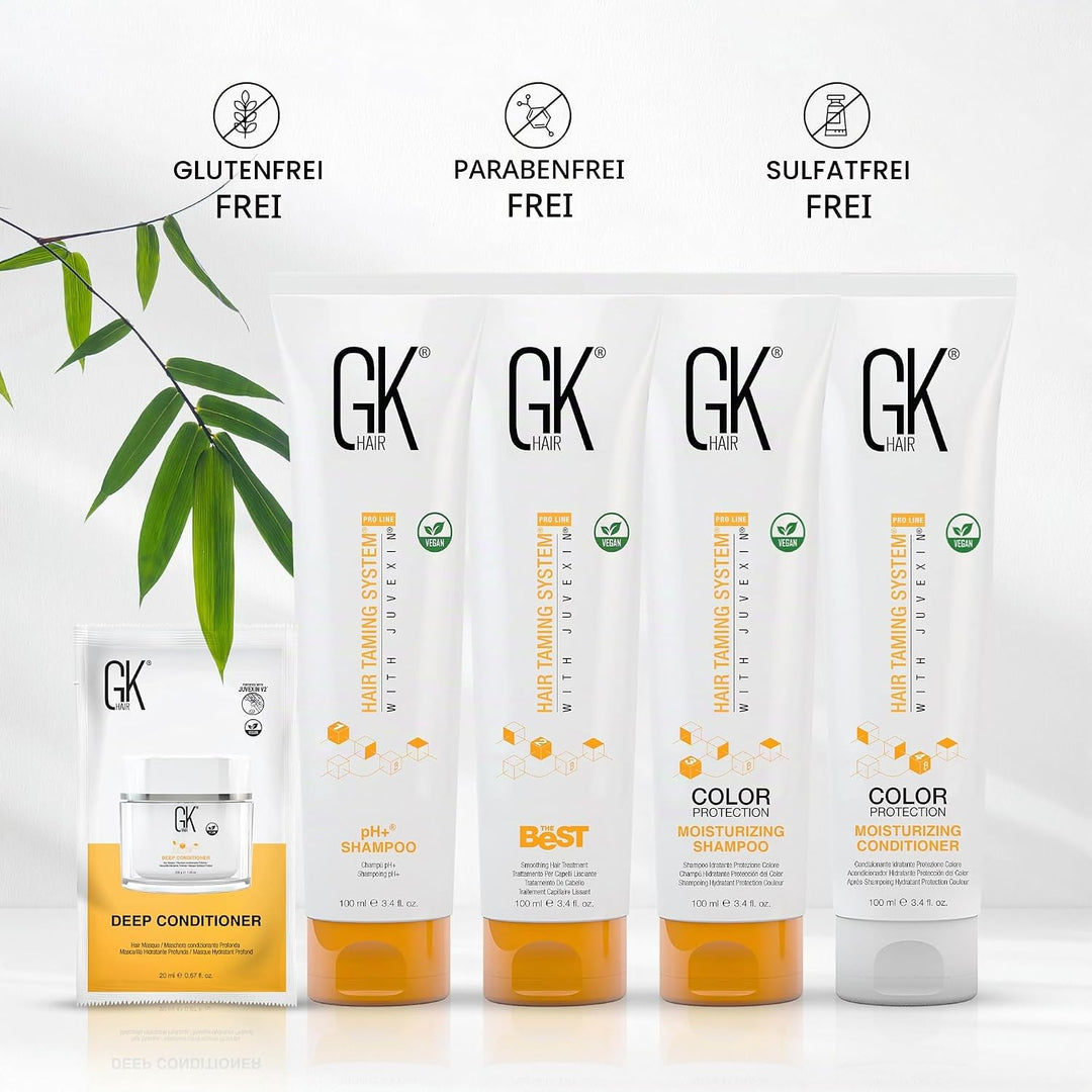 GK HAIR Global Keratin The Best Professional Hair Kit (100ml/3.4 Fl Oz) zum Glätten, Glätten von Ker