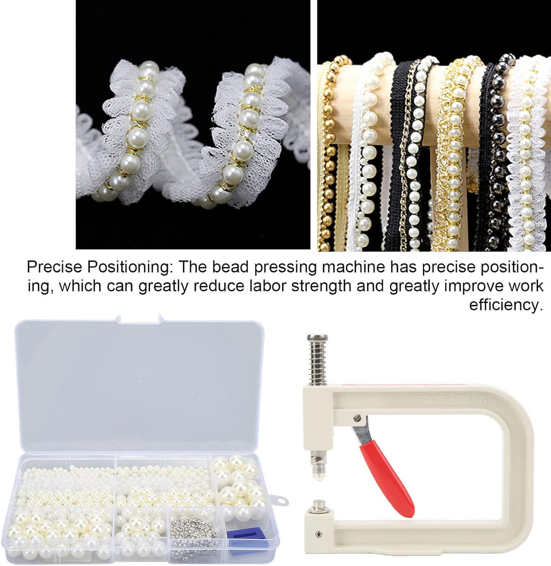 Perlen Setzmaschine Handgefertigte DIY Perle Kappe Niet Handwerk Werkzeug mit 6 Grössen Imitation Pe