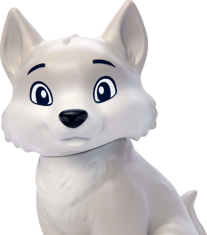 Mattel Disney Die Eiskönigin Anna-Modepuppe und Wolfsjunges-Figur mit 4 Zubehörteilen, einschliessli